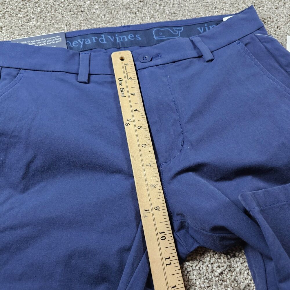 Vineyard Vines Pants Men 30x29 Blue Performance Stretch Golf Chino Career Preppy - Picture 8 of 15